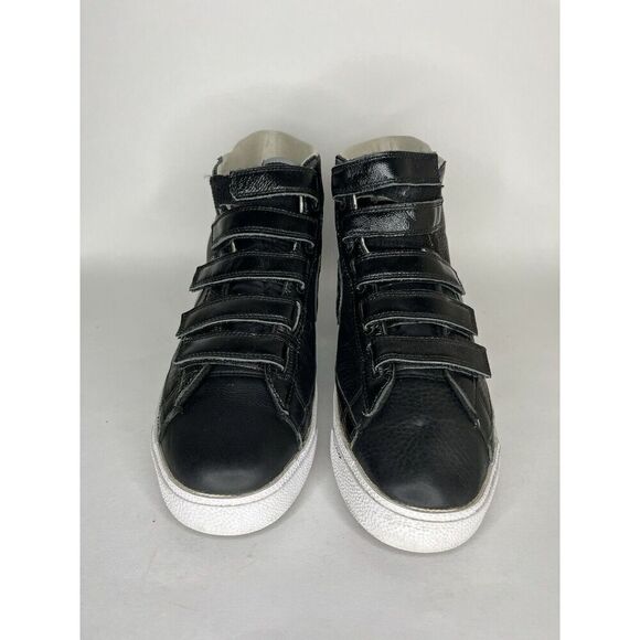 nike shoes high top Sneakers Lace Up Straps Men Size 11.5 Black Leather - Picture 12 of 13